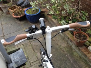 Ergon grips in place